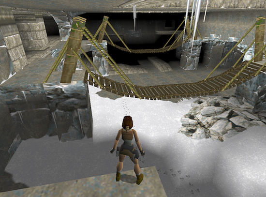 Screenshot eines Tomb Raider-Levels